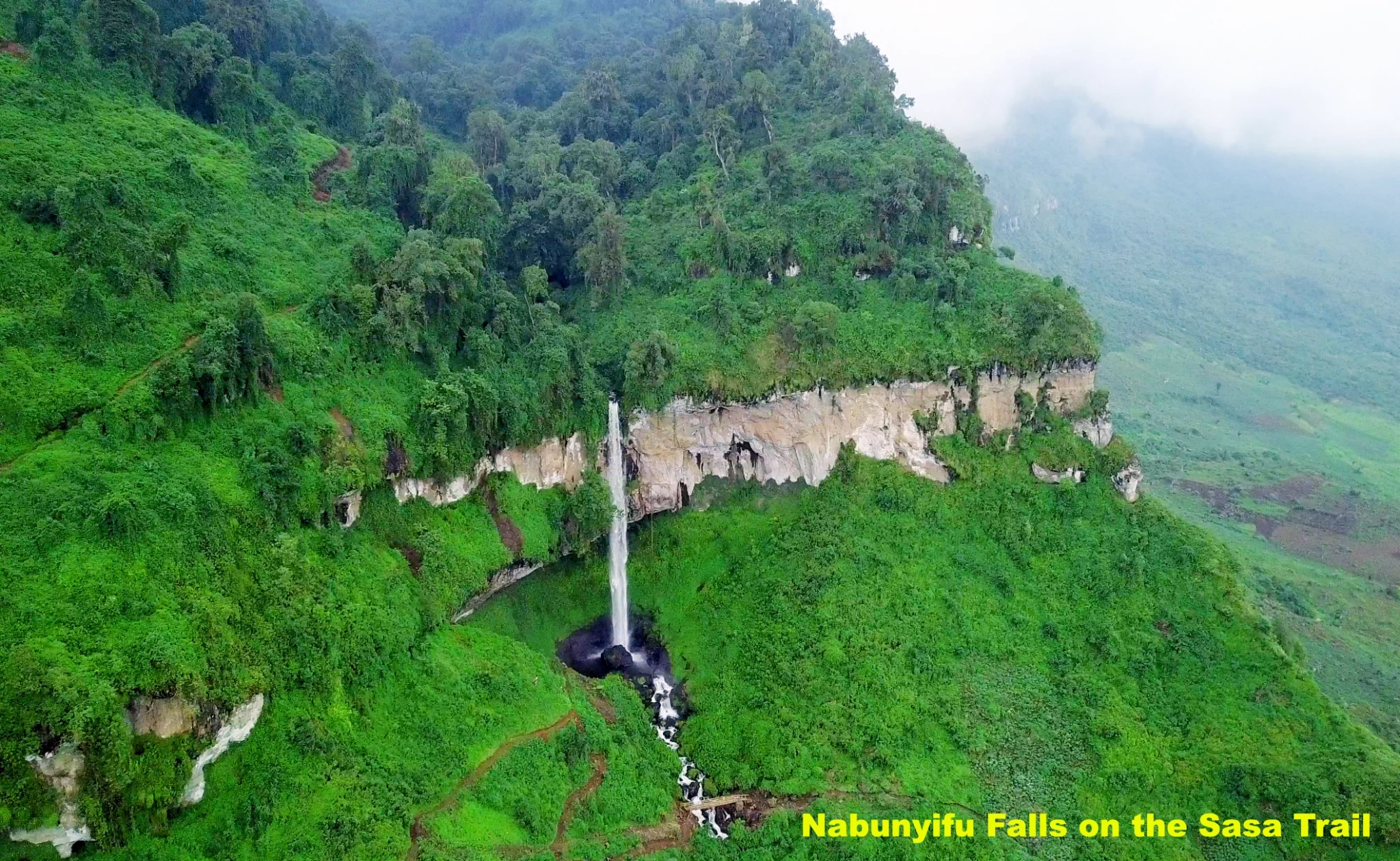 Nabunyifu Falls on the Sasa Trail