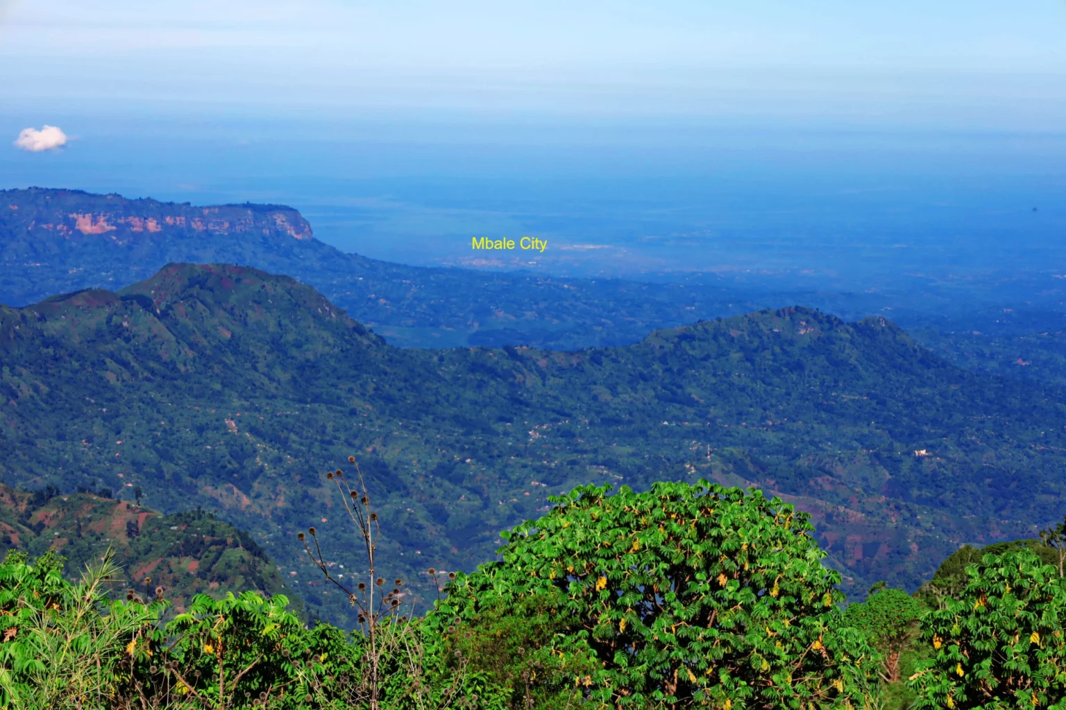 View of Mbale City from the Sasa Trail